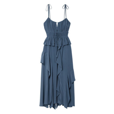 Ulla Johnson - Liviana Ruffled Gathered Silk Midi Dress