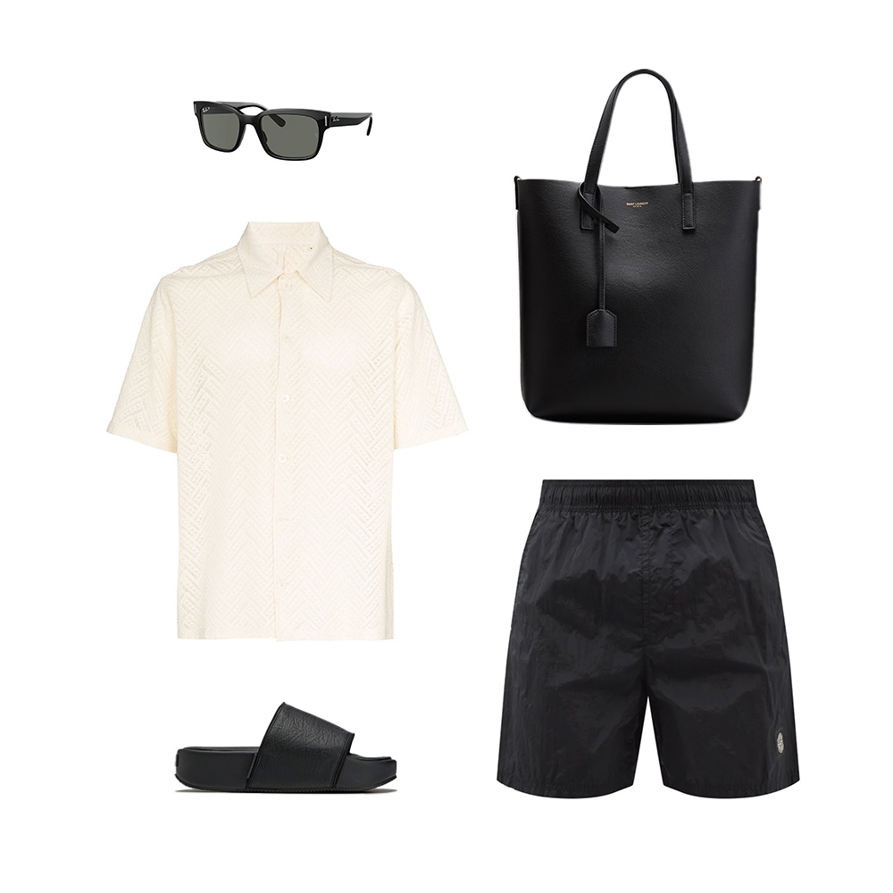 3. Maldives Outfit: Black and White  - Outfit Items