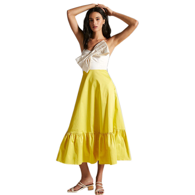 Anthropologie - Bow-Tie Maxi Dress