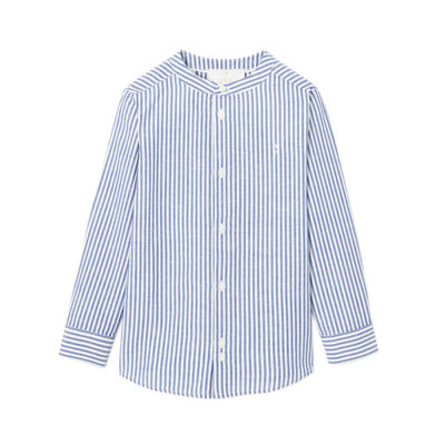 Jacadi - Button-Down Shirt with Mandarin Collar