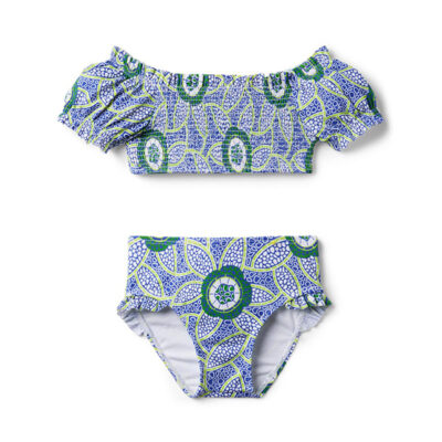 Kaavia James x Janie and Jack - Floral Block Print 2-Piece Swimsuit