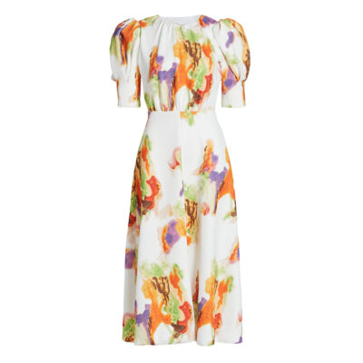 Lavine - Bright Printed Midi Dress