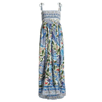 Farm Rio - Macaw Flight Smocked Maxi Dress