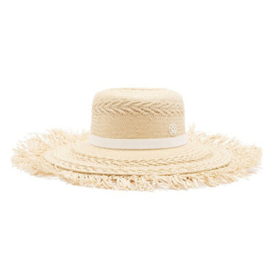 Maison Michel - Claudine Frayed Woven-Paper Hat