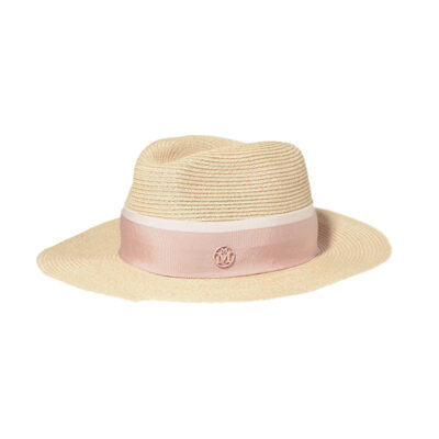 Maison Michel - Henrietta Grosgrain-Trimmed Straw Hat