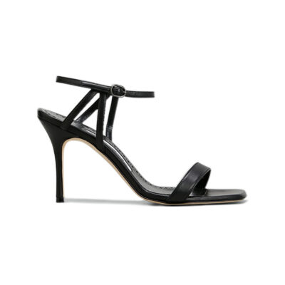 Manolo Blahnik - Elvirapla Leather Ankle-Strap Sandals