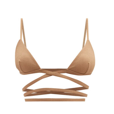 Matteau - The Wrap Crinkled Triangle Bikini Top