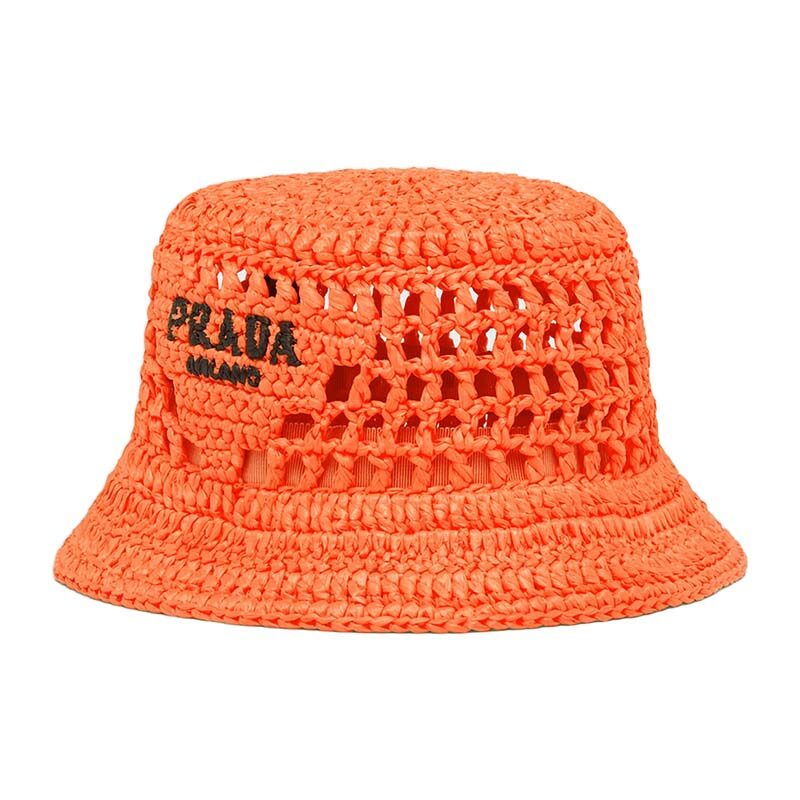 Prada - Raffia Bucket Hat