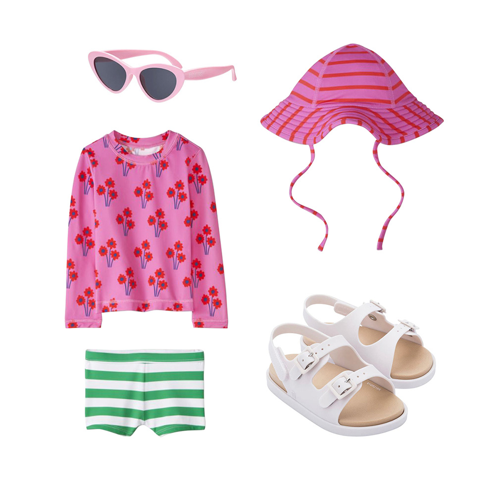 1. Turks and Caicos Outfit for Kids: Playful Pink - Outfit Items