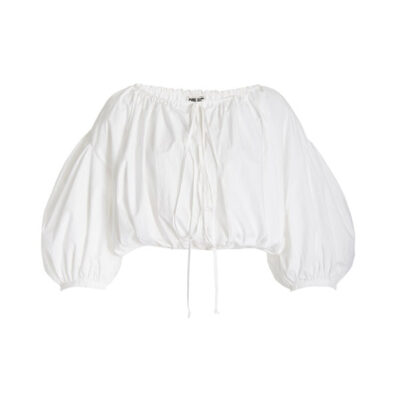 Ciao Lucia - Olympia Oversized Cotton Cropped Top