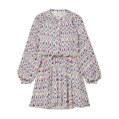 Isabel Marant Étoile - Amandine Gathered Printed Crepe Mini Dress