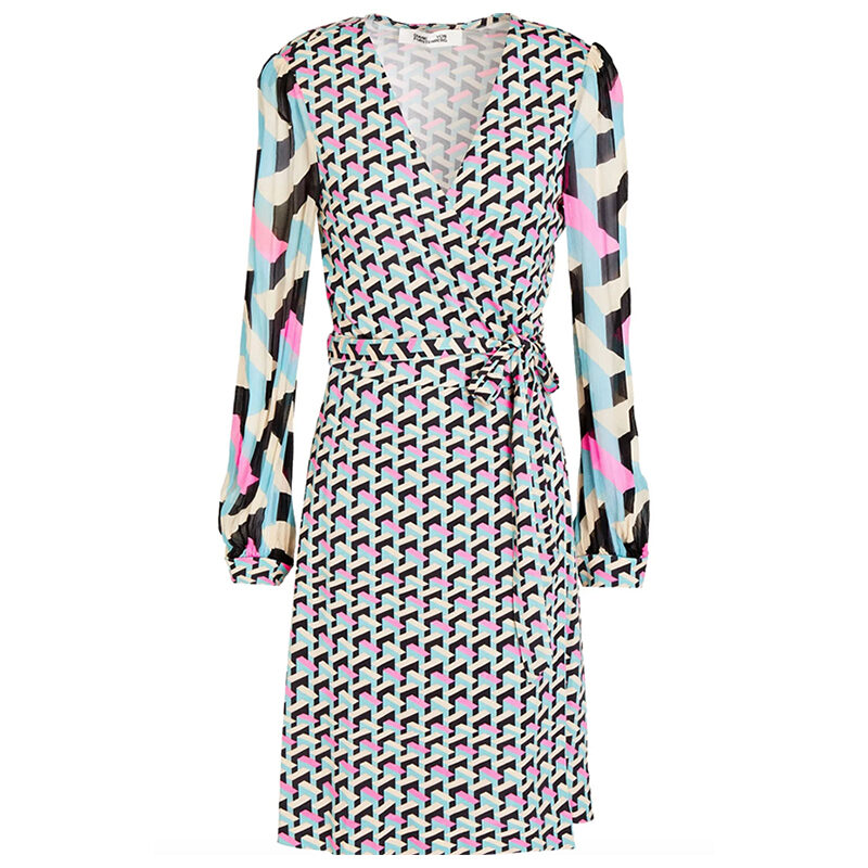 Diane Von Furstenberg  - Silk-jersey Mini Wrap Dress