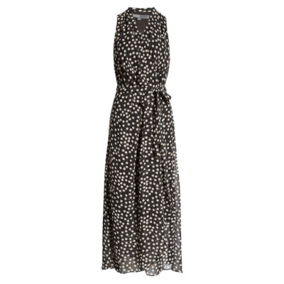 Donna Ricco - Halter Neck High/Low Maxi Wrap Dress