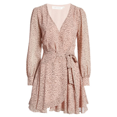 Floret Studios - Long Sleeve Wrap Minidress