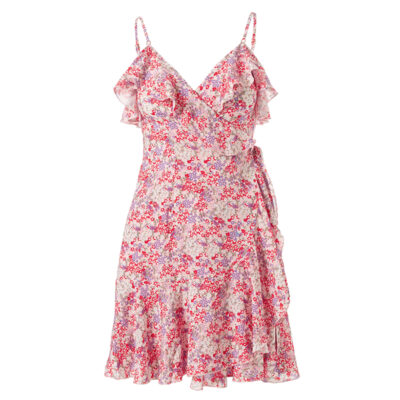 Melissa Odabash - Simona Floral Metallic Cover-up Wrap Dress