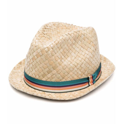 Paul Smith - Stripe-Ribbon Sun Hat