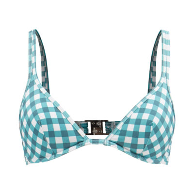 Ephemera - Gingham Recycled-Fibre Padded Bikini Top