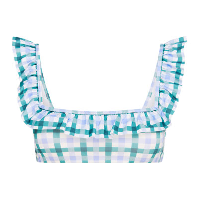 Ephemera - Mojito Gingham Flounce Bra