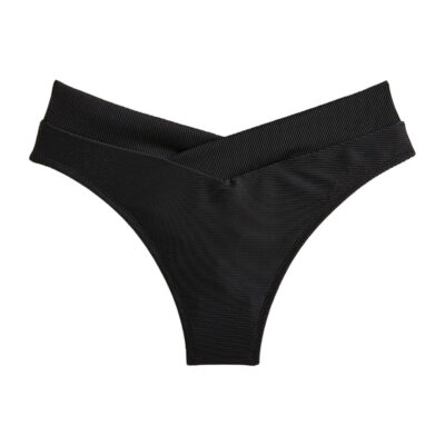 J.Crew - Ribbed Cross-front Cheeky Bikini Bottom