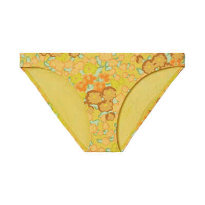 Tory Burch - Yellow Floral Printed Bikini Bottom