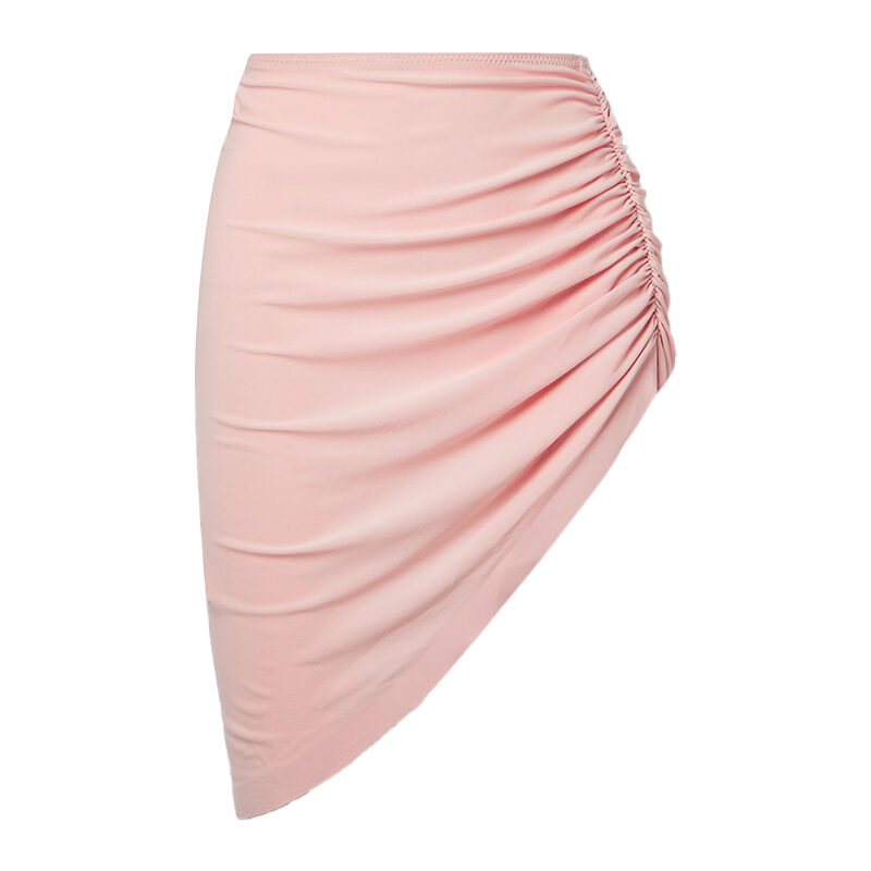 Norma Kamali - Side Drape Stretch-Jersey Mini Skirt