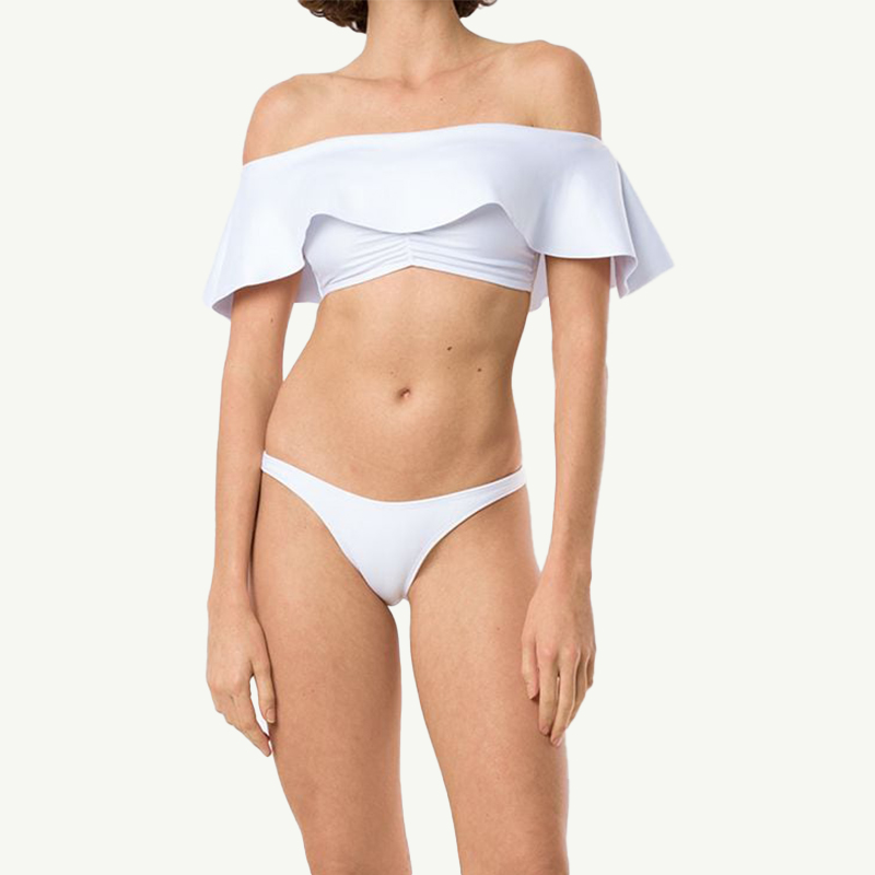 Amir Slama Off Shoulder White Bikini - Outfit Items