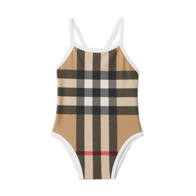 Burberry - Check Nylon Swimsuit