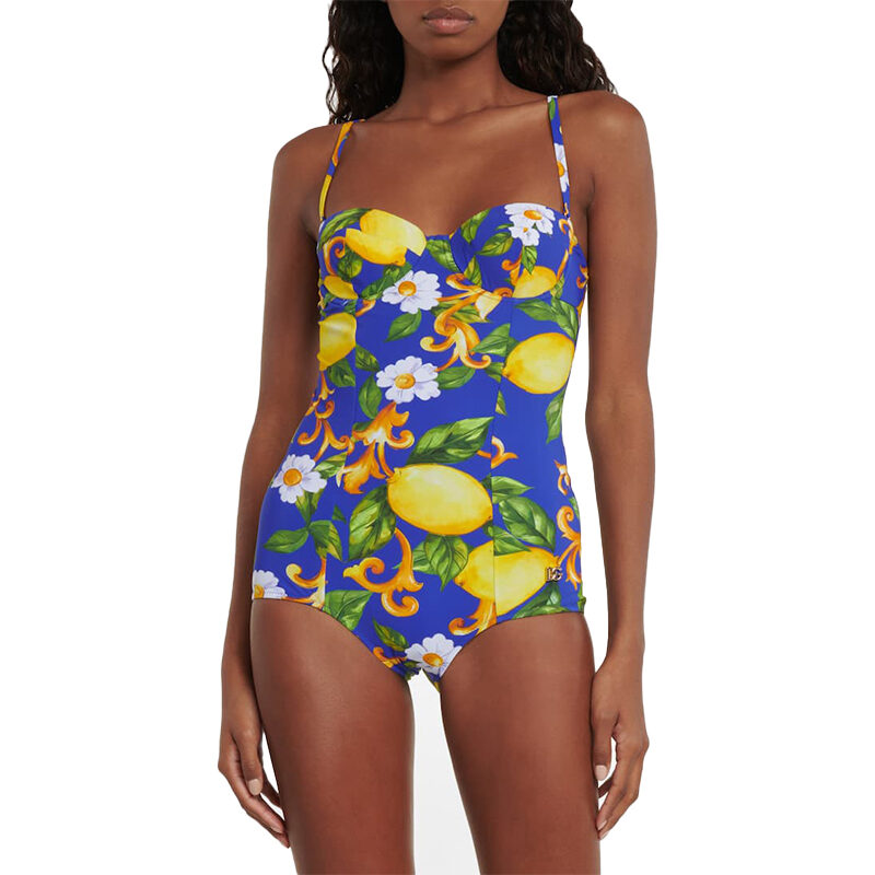 Dolce & Gabbana - Printed One Piece Swimsuit