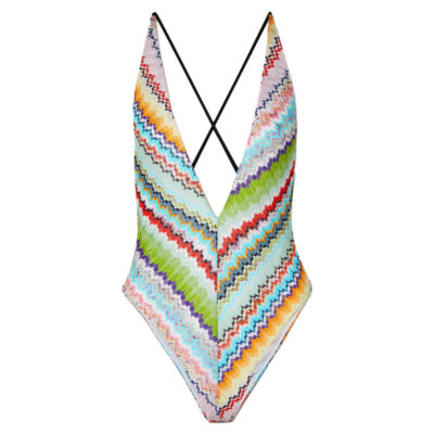 Missoni - Mare Striped Crochet Knit Swimsuit