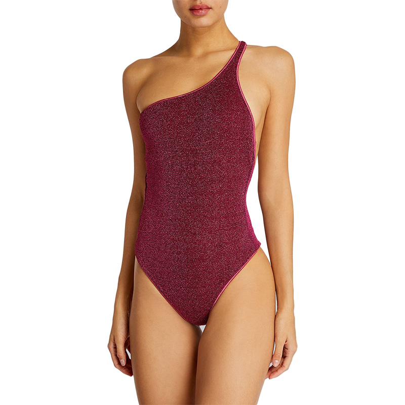 7. Best Metallic One Shoulder Swimsuit - Outfit Items