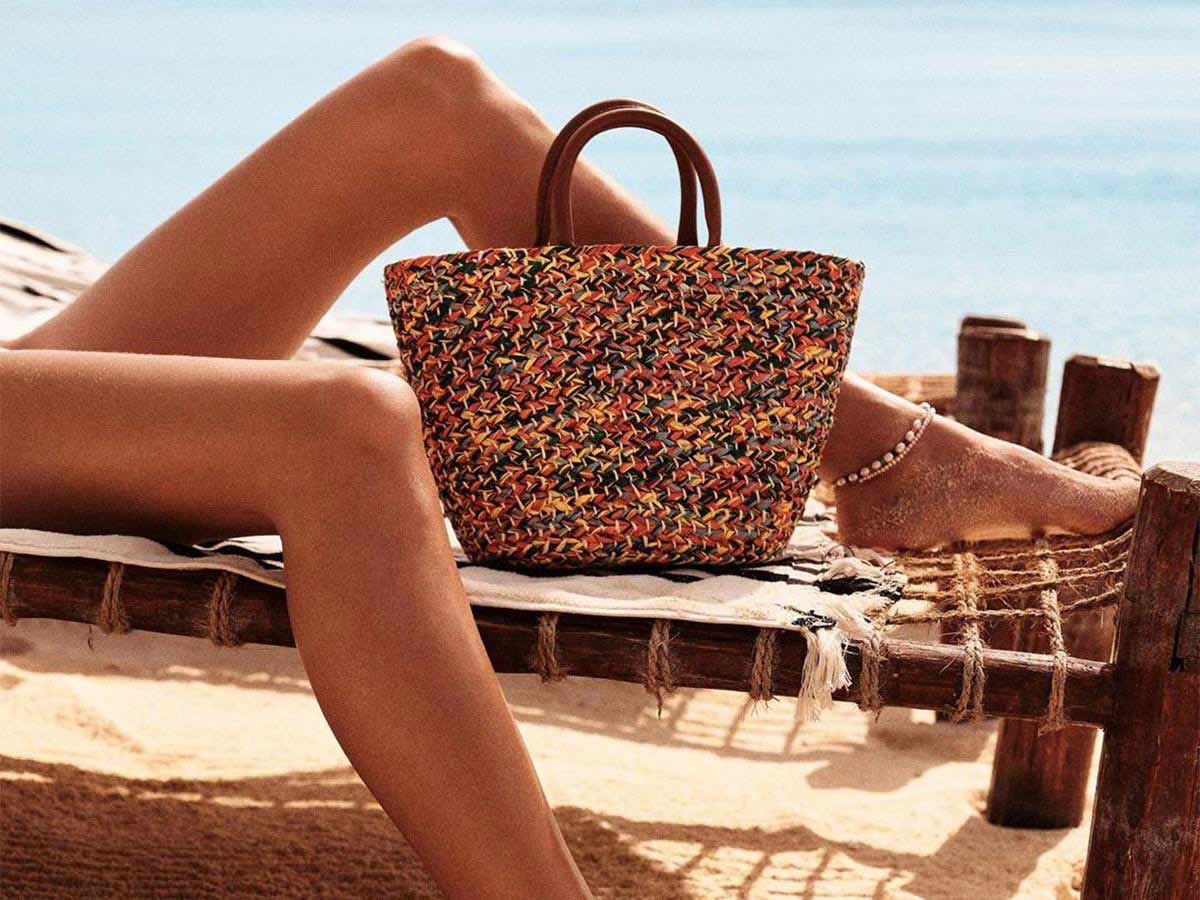  ZYYMMNN Beach Bag Straw Bags Women Summer Raffia