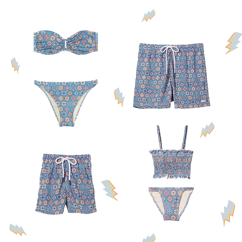 Hippie Patchwork Matching Family Swimsuits - Outfit Items