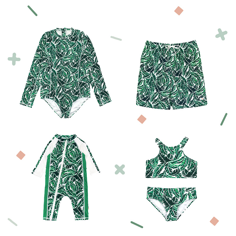 Leafy Greens Matching Family Swimsuits - Outfit Items