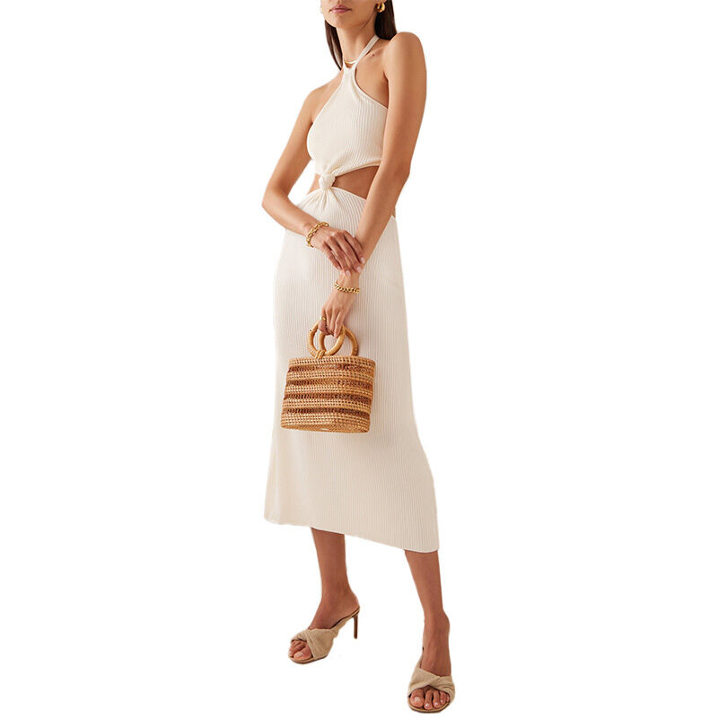 Cult Gaia - Cameron Knit White Midi Dress