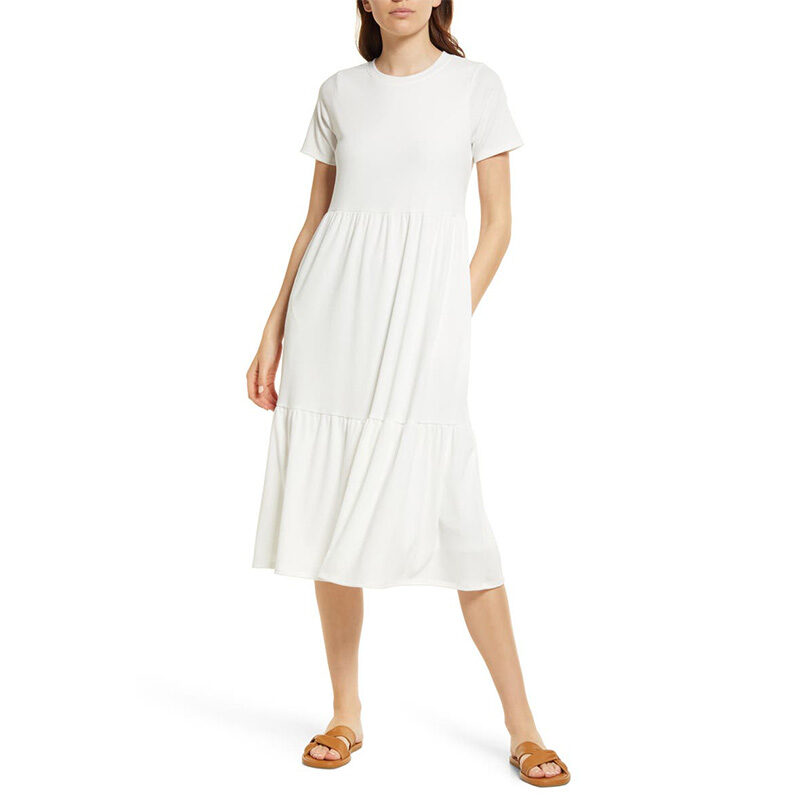 Lost + Wander - Beach White Midi Dress