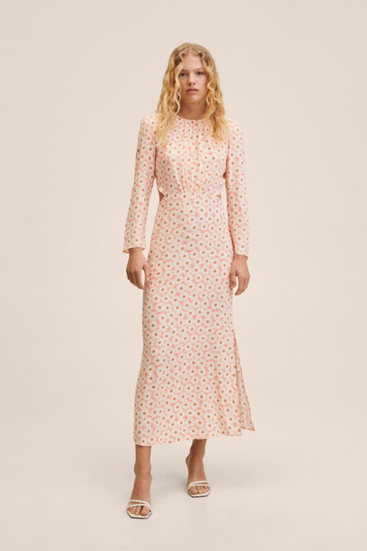 Mango - Flowy Dress with Openings
