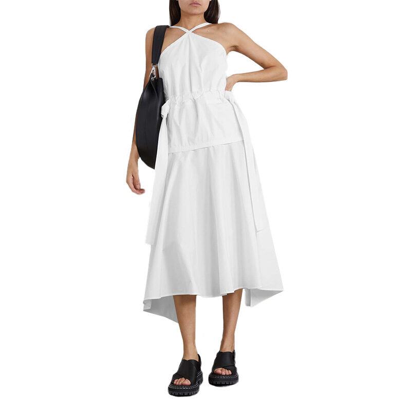 Proenza Schouler - Tiered Cotton-Blend Poplin Midi Dress