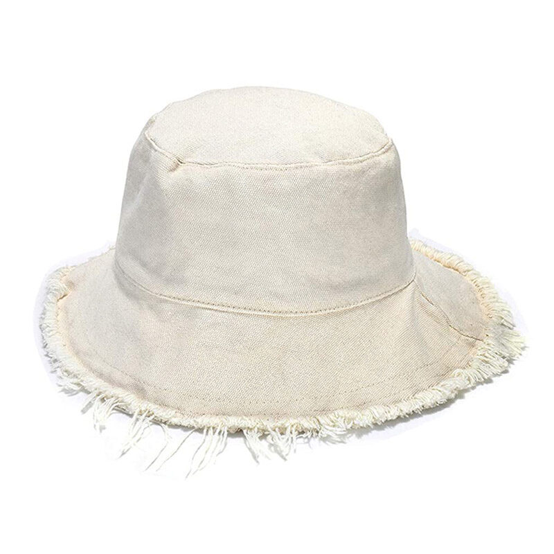 Boderier - Casual Wide Brim Cotton Bucket Hat