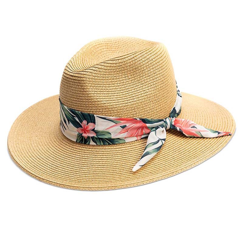 Nine West - Scarf-Tie Panama Hat