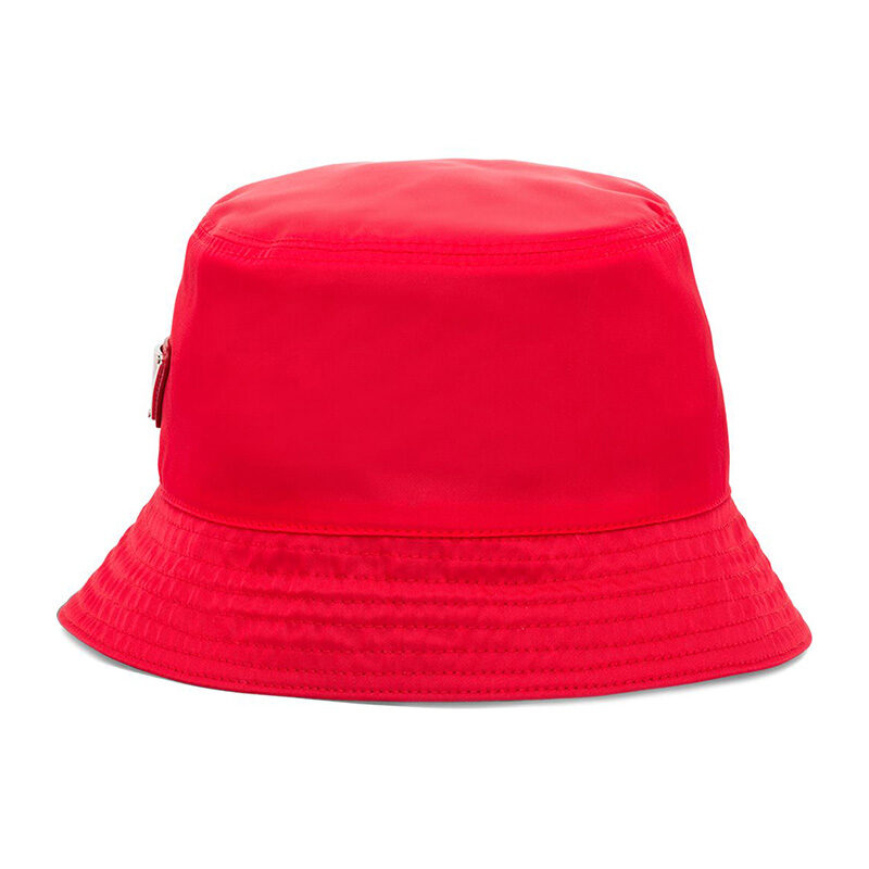 Prada - Re-Nylon Triangle Logo Bucket Hat