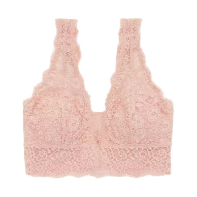 Aerie - Eyelash Lace Padded Plunge Bralette