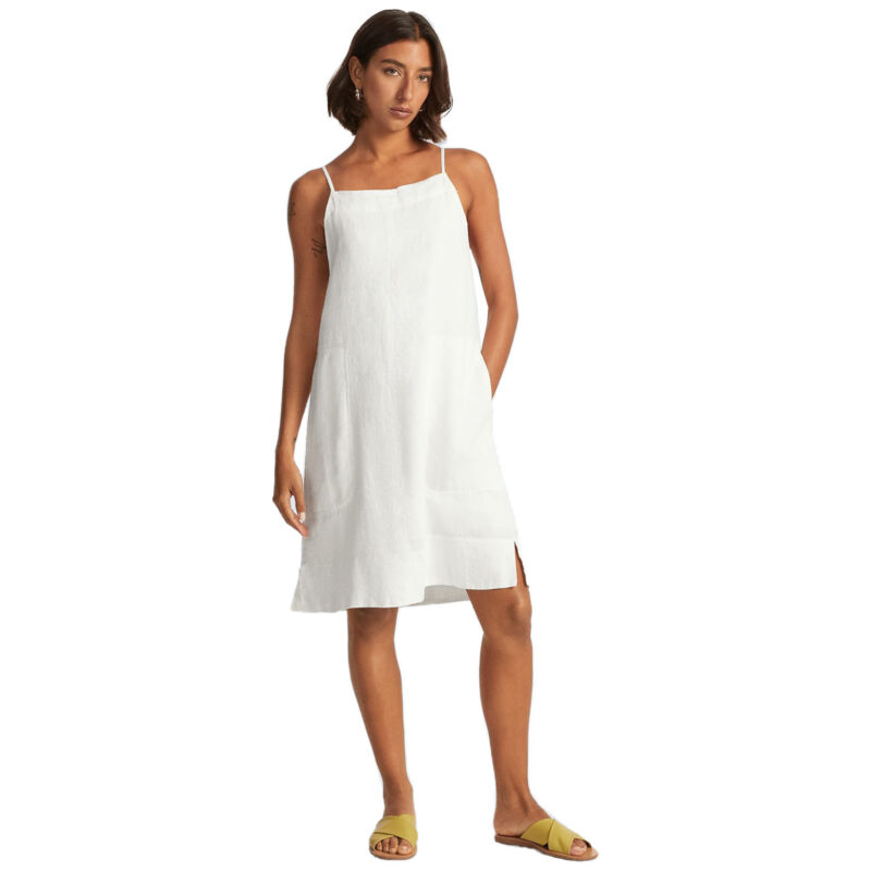 Everlane - The White Linen Apron Dress