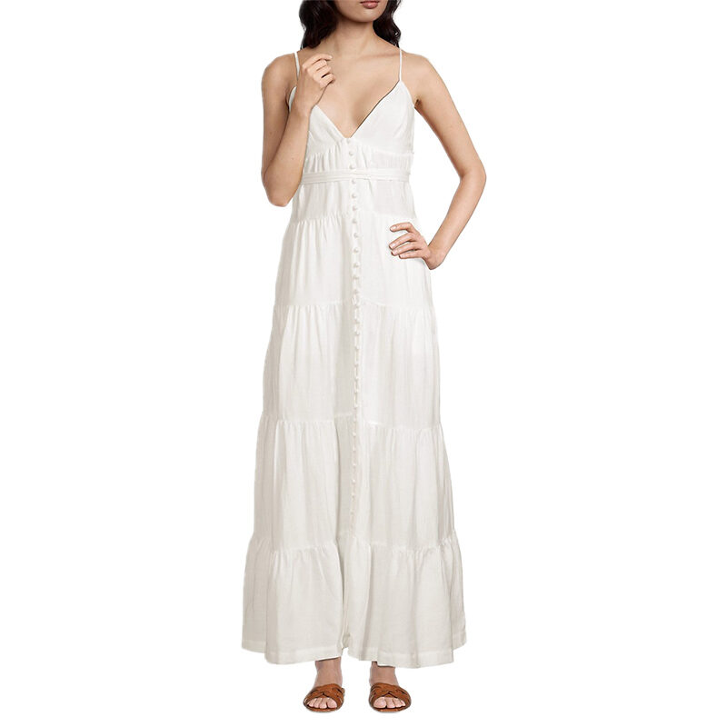 Hansen + Gretel - Roberta White Linen Dress 