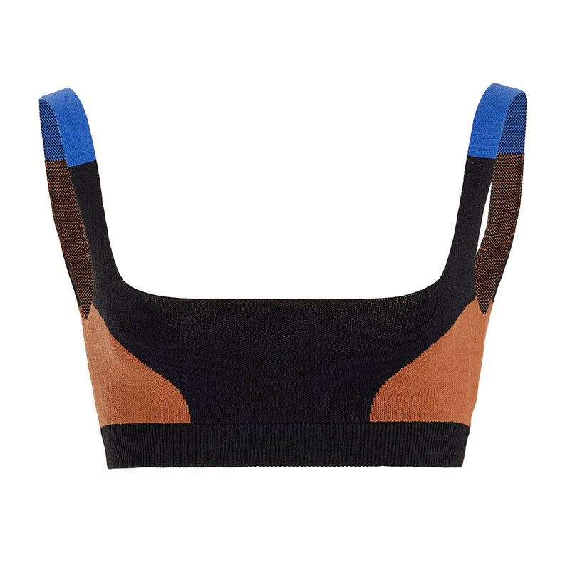 Nagnata - Colorblock Stretch-Cotton Bralette