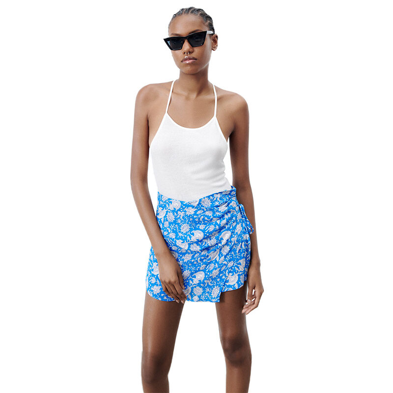 Zara - Printed Pareo Skort