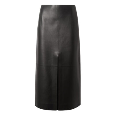 Chloé - Leather Midi Skirt