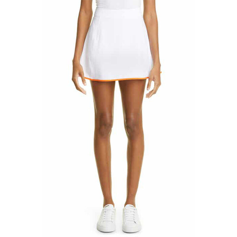 Full Court Sport - Bold White Tennis Skirt