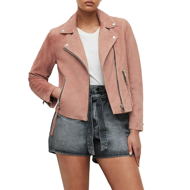 All Saints - Dalby Suede Biker Jacket