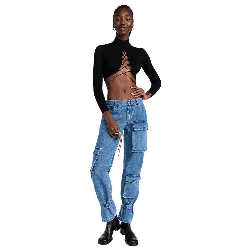 Bardot - Denim Cargo Pants