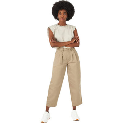 Lee - Pleated Wide Leg Flood Pant